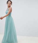Thumbnail for your product : Little Mistress Petite Embellished Top Maxi Dress In Sage