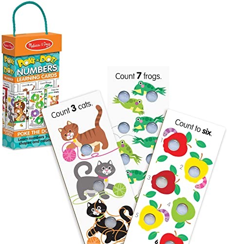 Melissa & Doug Poke-A-Dot Jumbo Number Learning Cards