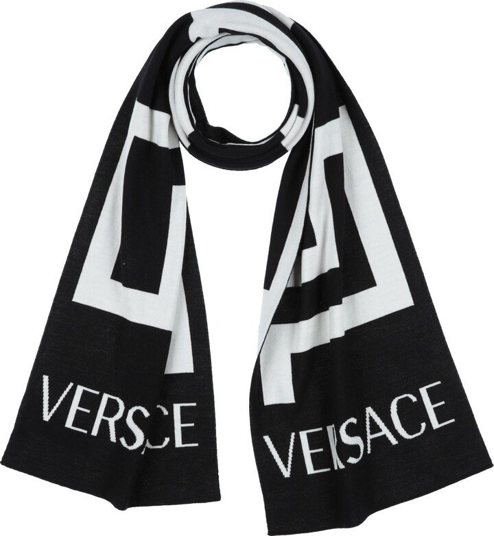 Versace Scarf Black ShopStyle Scarves & Wraps