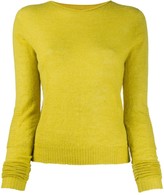 Thumbnail for your product : Rick Owens Round Neck Ribbed-Knit Pullover