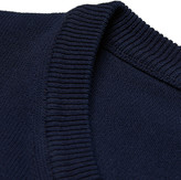 Thumbnail for your product : Incotex Garment-Dyed Knitted-Cotton Sweater