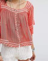 Thumbnail for your product : Free People See Saw Top With Glitter Thread Detailing