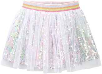 Baby Sara Mesh Overlay Sequin Skirt (Baby & Toddler Girls)