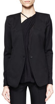 Thumbnail for your product : Helmut Lang Smoking Wool Single-Button Blazer