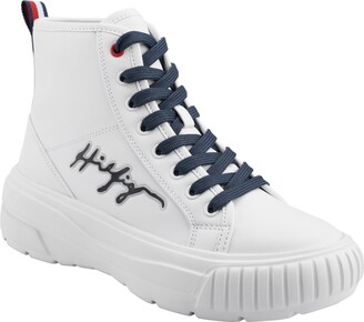 Tommy Hilfiger Women's Lukas High Top Lace-Up Sneakers Women's Shoes -  ShopStyle