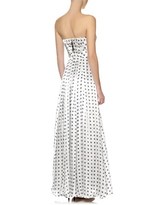 Thumbnail for your product : Giles White Polka Dot Silk Gown