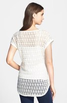 Thumbnail for your product : Vince Camuto Foiled Lace Top