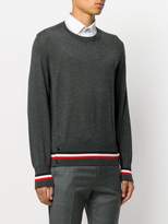 Thumbnail for your product : Moncler Moncler striped hem jumper