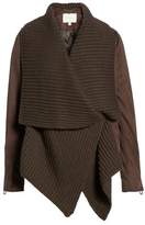 Thumbnail for your product : Lucky Brand Faux Suede & Knit Jacket