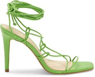 green evening shoes