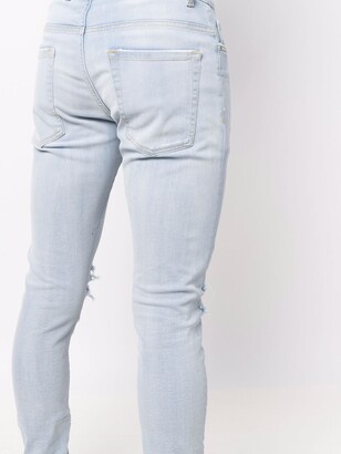 Represent Destroyer distressed-effect slim jeans