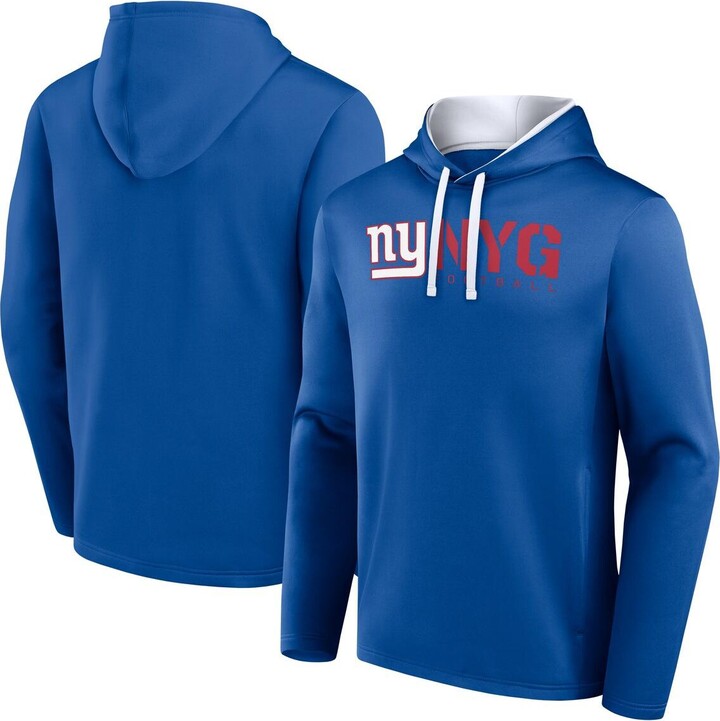 Logo Athletic Men's Royal New York Giants Head Start Pullover Hoodie