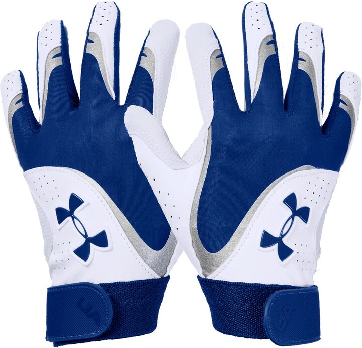 Under Armour Women's Radar Softball Batting Gloves, Large, Blue