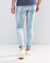 Thumbnail for your product : Solid Slim Fit Jeans In Light Blue Wash With Stretch