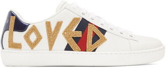 Gucci White 'Loved' Ace Sneakers