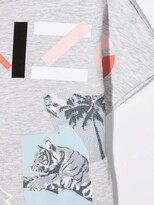 Thumbnail for your product : Kenzo Kids Graphic-Print Organic Cotton Playsuit