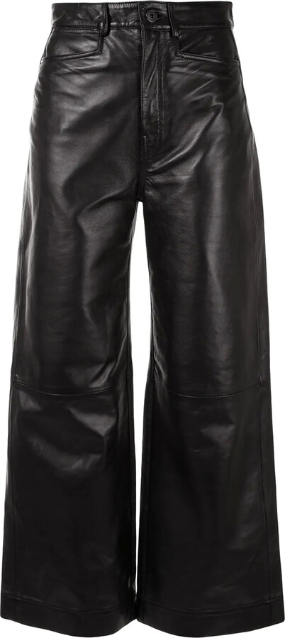 Proenza Schouler White Label High-Rise Leather Culottes