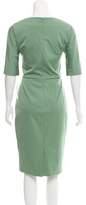 Thumbnail for your product : Lela Rose Short Sleeve Midi Dress