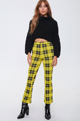 yellow black plaid pants