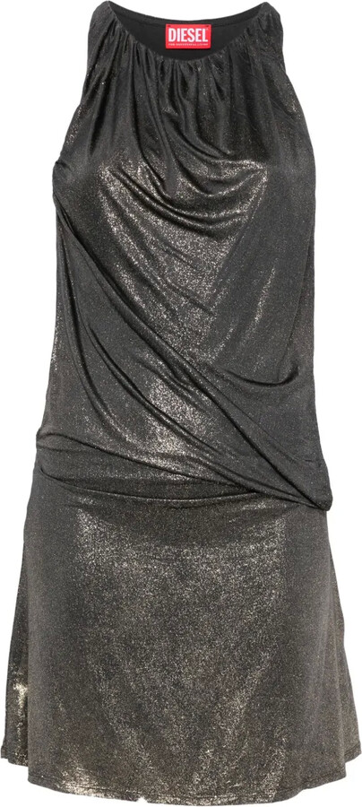 Diesel Metallic-Effect Mini Dress