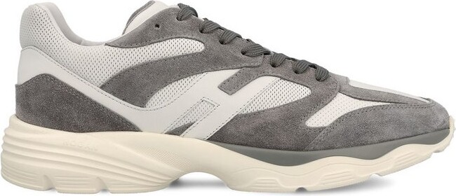 Hogan H Logo Patch Panelled Sneakers