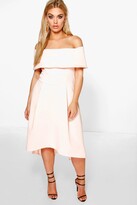 Thumbnail for your product : boohoo Plus Double Layer Midi Dress