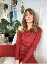 Thumbnail for your product : Little Mistress Rust Off-The-Shoulder Loungewear Jumpsuit