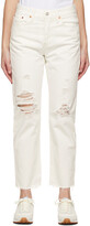 Thumbnail for your product : Levi's White Wedgie Straight Jeans
