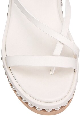 jimmy choo pine faux pearl embellished leather platform sandals