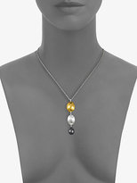 Thumbnail for your product : Gurhan 24K Yellow Gold & Two-Tone Sterling Silver Graduated Lentil Pendant Necklace
