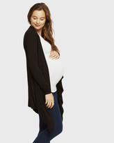 Thumbnail for your product : Bamboo Body Women's Black Cardigans - Bamboo Waterfall Cardigan