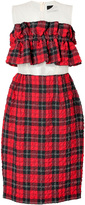 Thumbnail for your product : Simone Rocha Tartan Dress with Ruffle Gr. 8