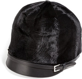 Thumbnail for your product : DSquared 1090 Dsquared2 Textured Velvet Riding Cap