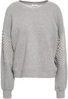 Thumbnail for your product : Joie Faux Pearl-embellished French Cotton-blend Terry Sweatshirt