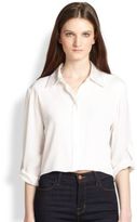 Thumbnail for your product : Alice + Olivia Sharon Cropped Blouse