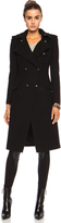 Thumbnail for your product : Balmain Pierre Wool-Blend Peacoat in Black
