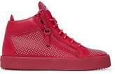 Thumbnail for your product : Giuseppe Zanotti D Giuseppe Zanotti Design Studded Leather High-Top Sneakers