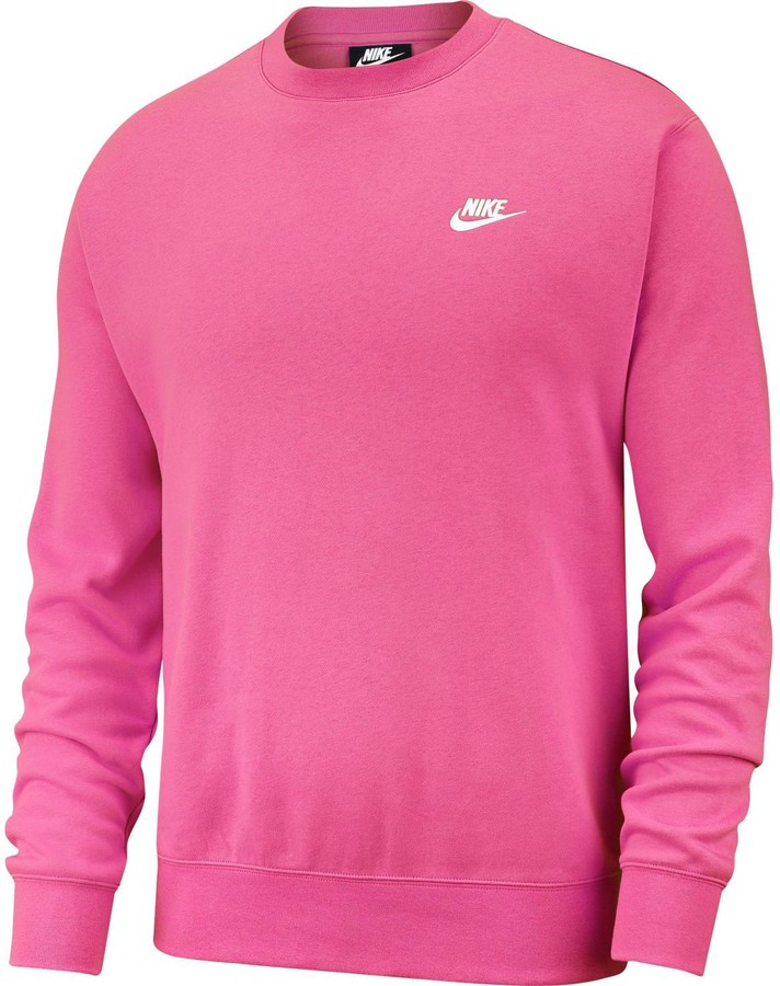 pink white nike shirt