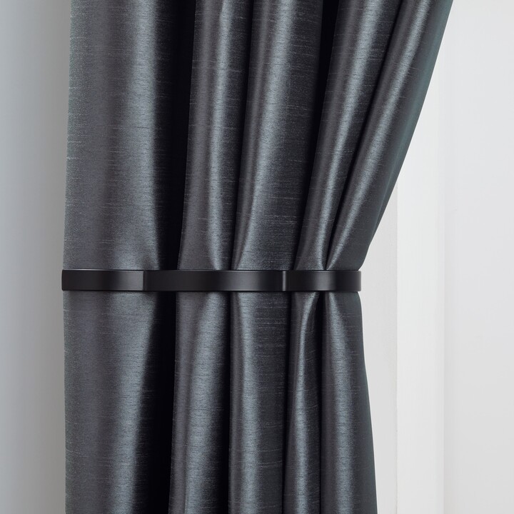 Dunelm Mix and Match Wave Curtain Holdback Pair Matt Black ShopStyle