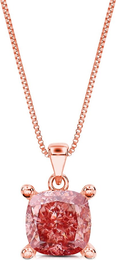 Amairah 14K Rose Gold 1.00 Ct. Tw. Lab-Grown Diamond Solitaire Pendant Necklace