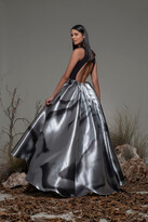 Thumbnail for your product : Isabel Sanchis Bonvicino Scoop Neck A-Line Gown