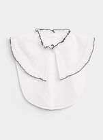 Thumbnail for your product : Only Embroidered ruffled faux collar