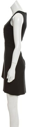 Valentino A-line Sleeveless Dress Black