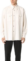 Thumbnail for your product : Our Legacy Oversized White Chambray Western Shirt