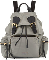 Thumbnail for your product : Burberry Medium Rucksack Runway Nylon Backpack, Thistle Gray