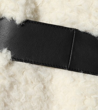 Acne Studios Faux shearling and leather coat