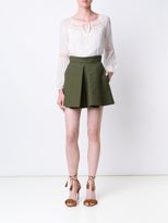 Thumbnail for your product : Diane von Furstenberg embroidered neck blouse - women - Silk/Polyester - 8