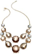 Thumbnail for your product : INC International Concepts Gold-Tone Bronze-Tone Cabochon Two-Row Bib Necklace