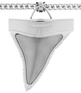 Thumbnail for your product : Givenchy Shark Tooth necklace in silver-tone and ruthenium-tone metal