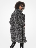 Thumbnail for your product : Michael Kors Leopard Jacquard Cocoon Coat